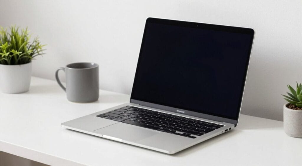 Imagem do Apple MacBook Air M2 com design minimalista e tela Retina Imagem do Apple MacBook Air M2 com design minimalista e tela Retina