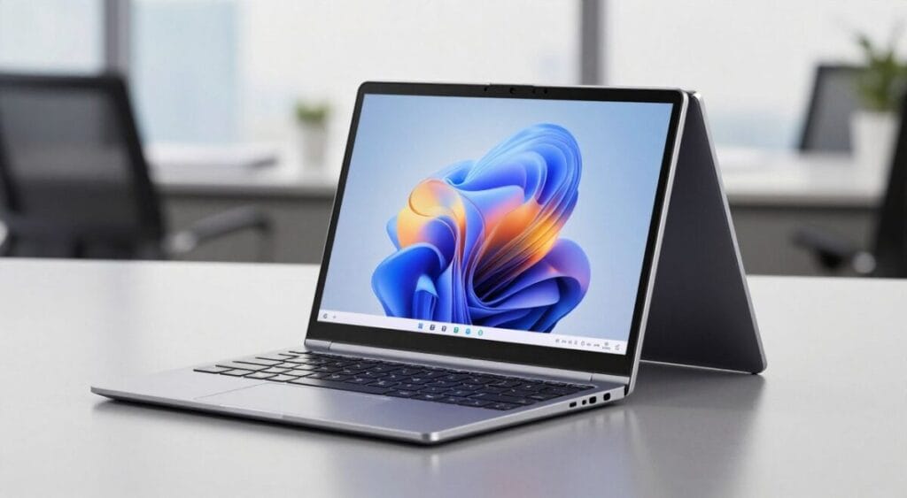 Imagem do Samsung Galaxy Book4 360 com tela AMOLED touchscreen e design 2 em 1 Imagem do Samsung Galaxy Book4 360 com tela AMOLED touchscreen e design 2 em 1