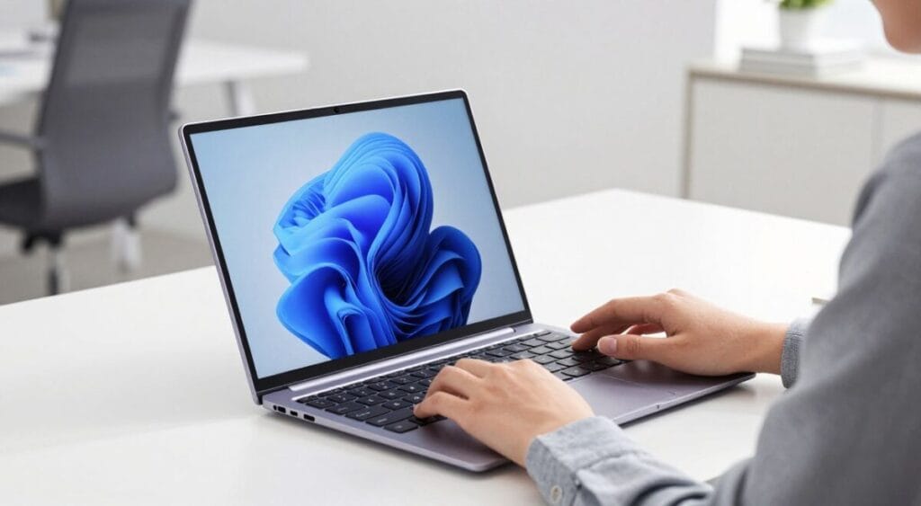 Imagem do Samsung Galaxy Book4 com tela Full HD de 15,6 polegadas e design ultraleve Imagem do Samsung Galaxy Book4 com tela Full HD de 15,6 polegadas e design ultraleve