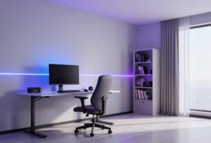 Quarto Gamer Minimalista