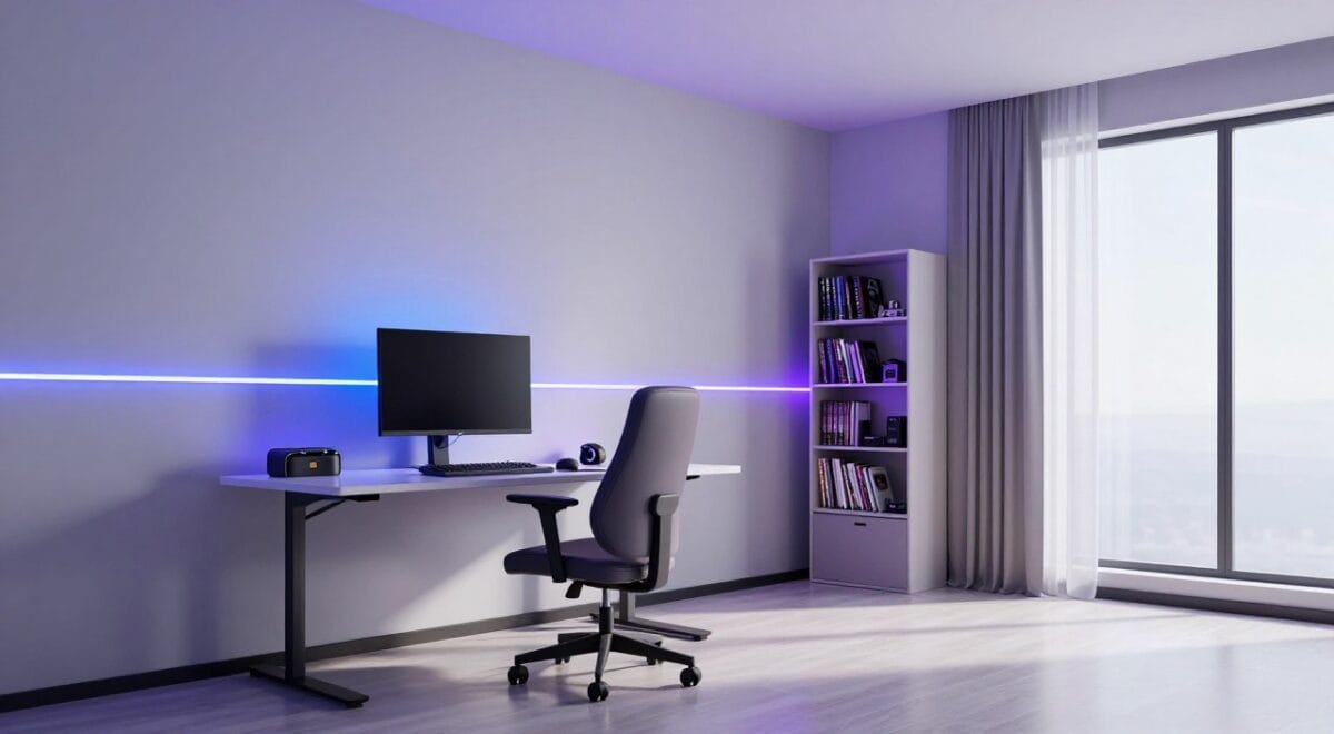 Quarto Gamer Minimalista