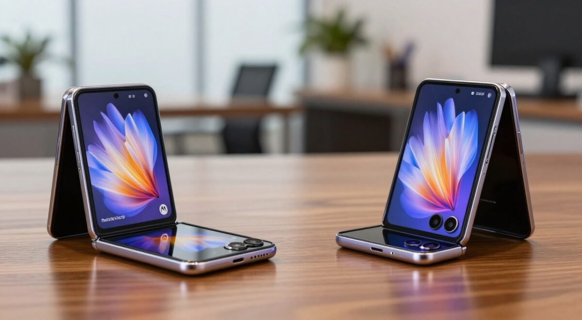 Smartphone Motorola Razr 60 Ultra 5G e Samsung Galaxy Z Flip7