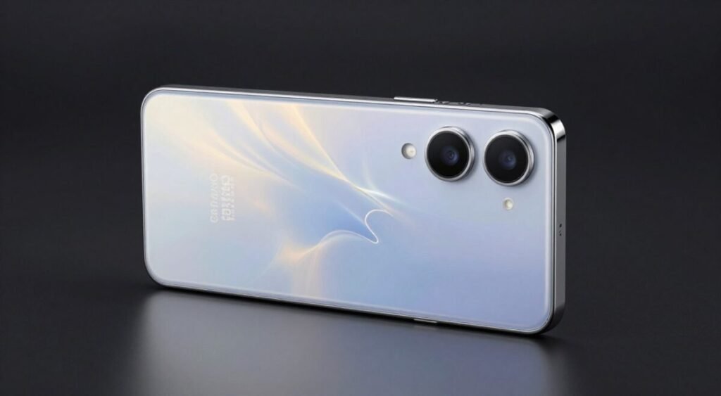 Smartphone Samsung Galaxy A56 5G, design moderno e elegante, iluminação de estúdio, alta resolução, estilo realista.